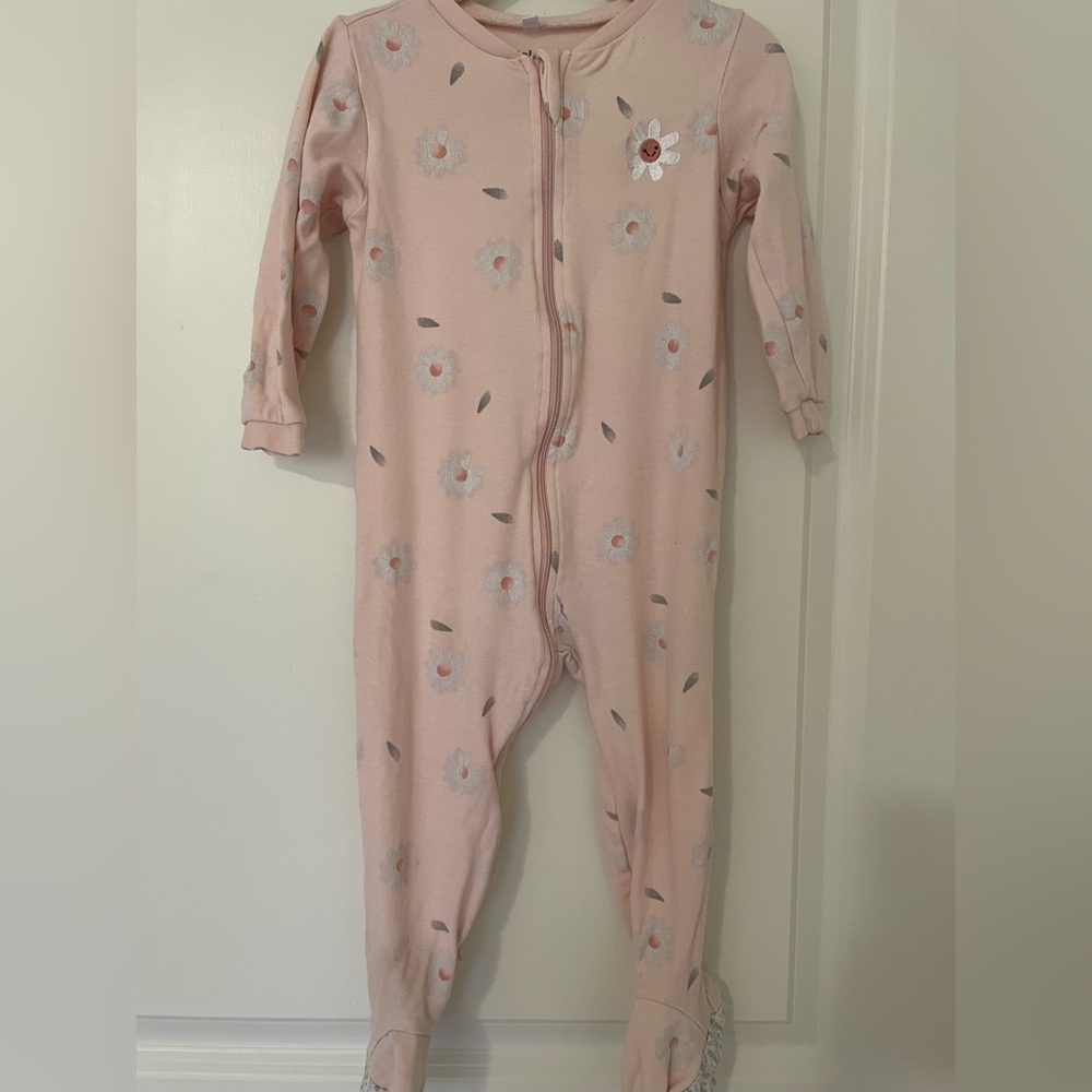 5/$30🍒Pekkle-Floral Pink Kids One Piece